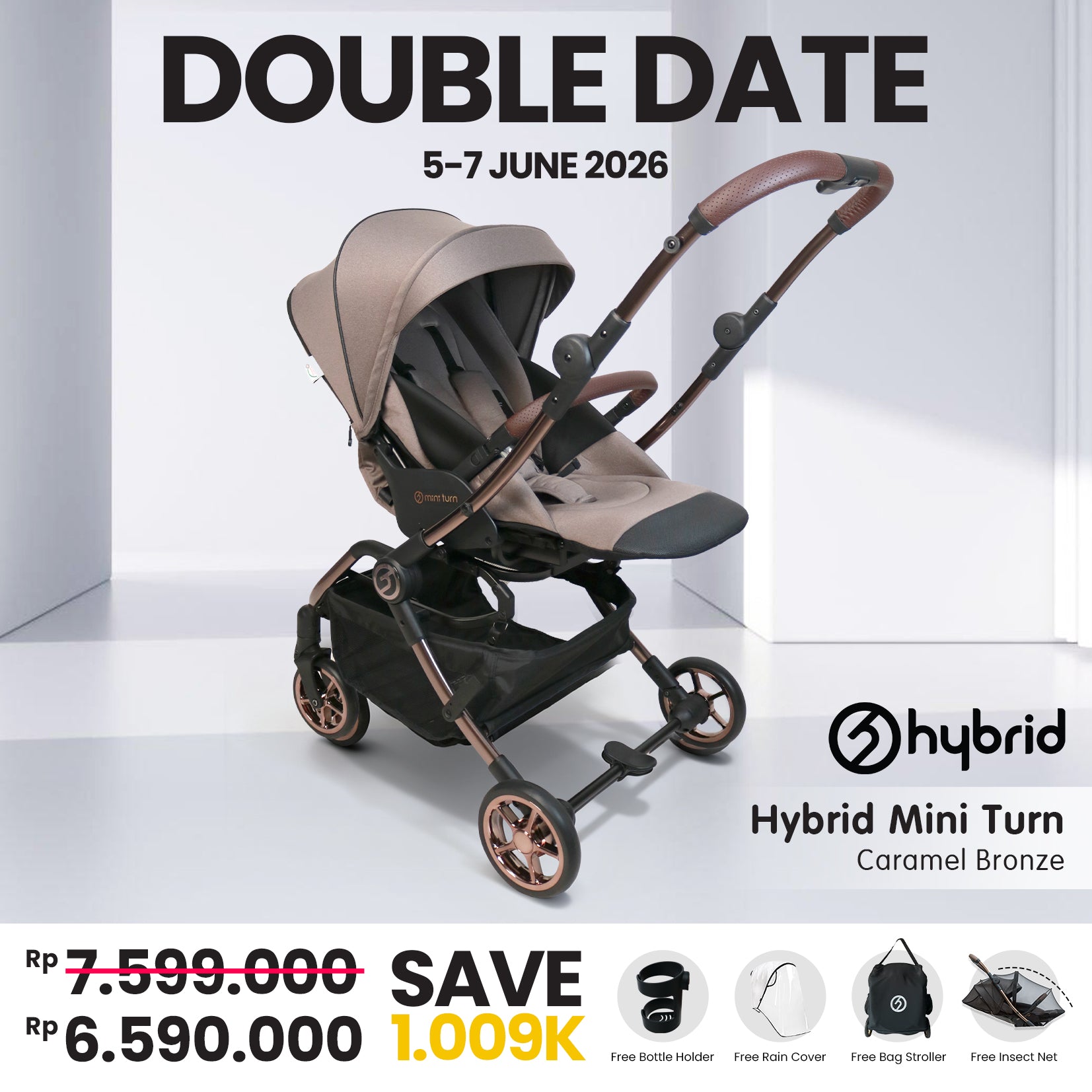 Hybrid Mini Turn Caramel Brownze